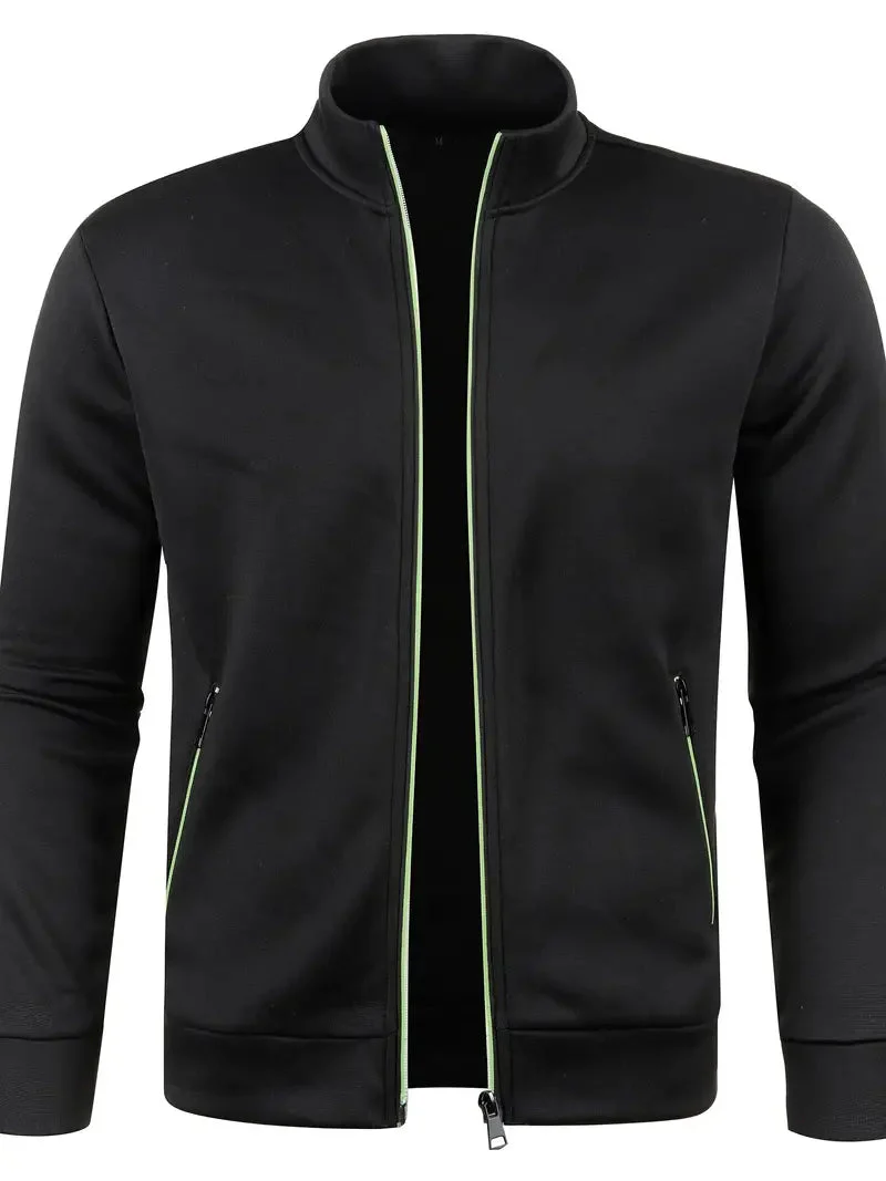 Veste zippée décontractée avec poches et manches longues