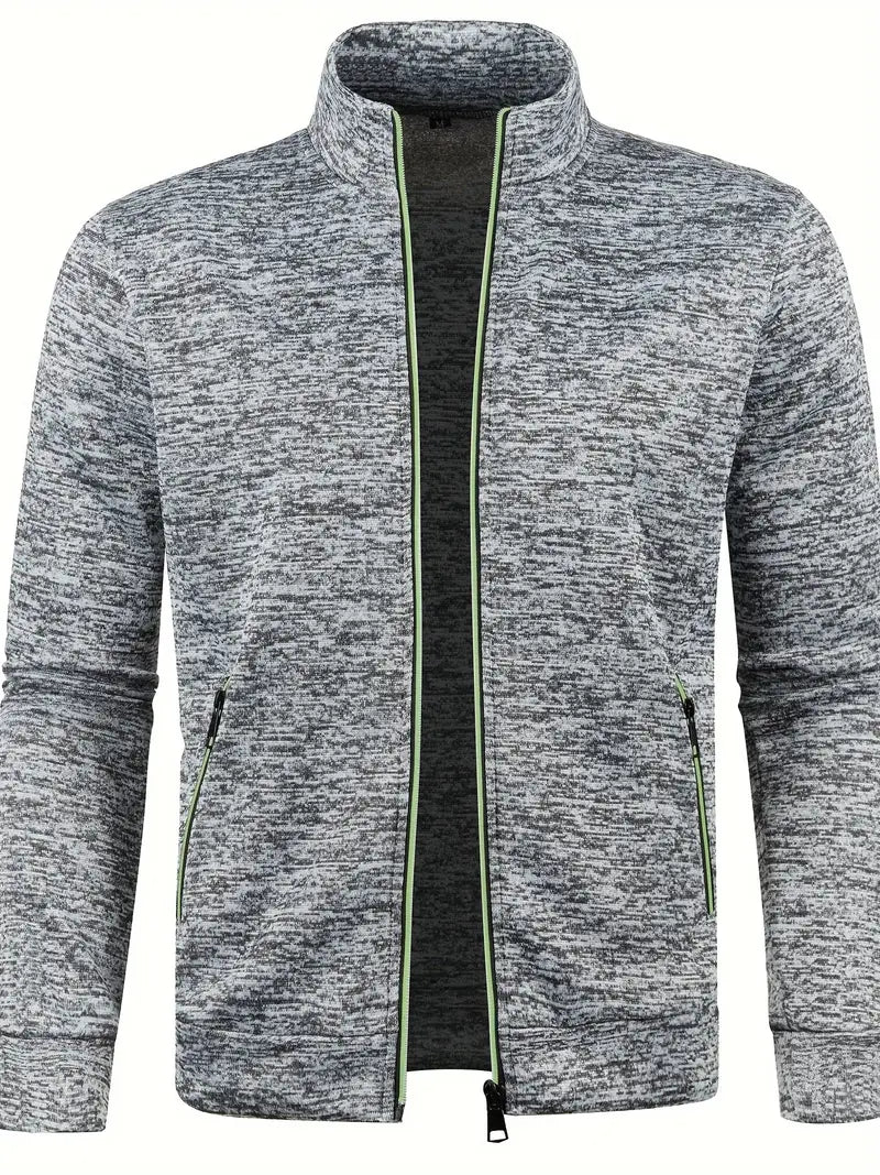 Veste zippée décontractée avec poches et manches longues - Image 2