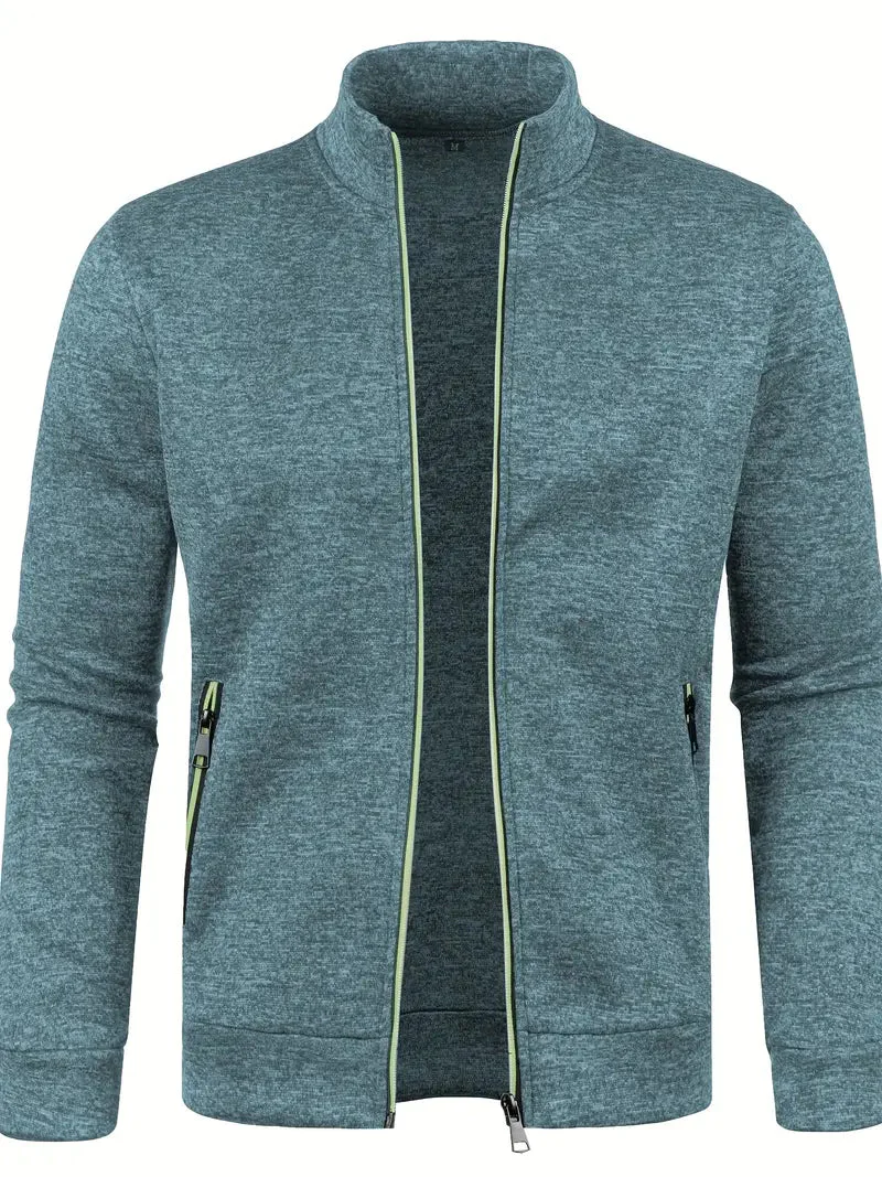 Veste zippée décontractée avec poches et manches longues - Image 5