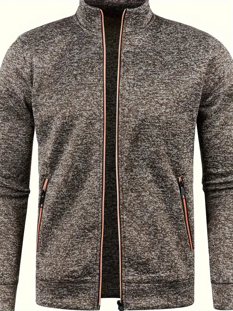 Veste zippée décontractée avec poches et manches longues - Image 9