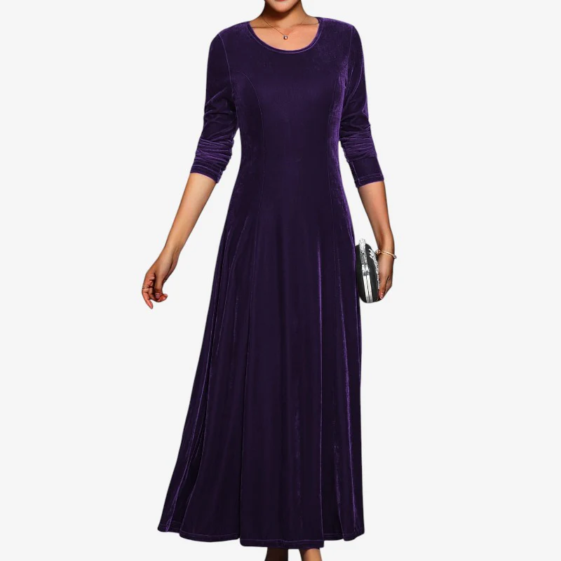 Robe femme manches longues col rond - Image 3