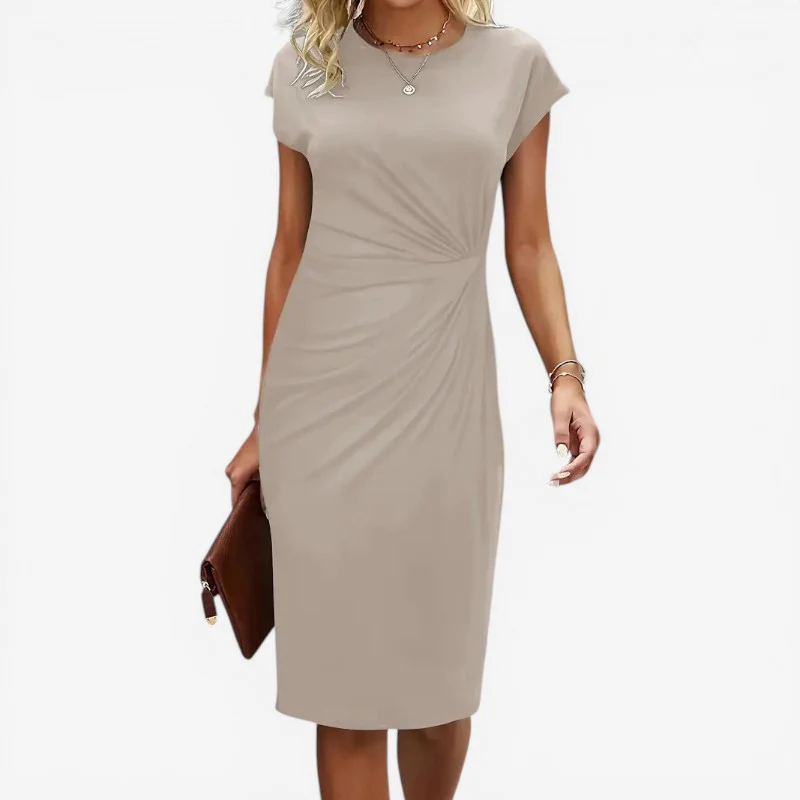 Robe midi femme à manches courtes - Image 5