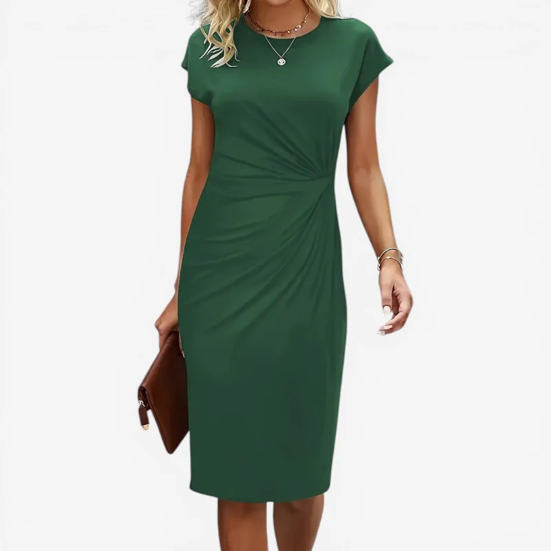 Robe midi femme à manches courtes - Image 6