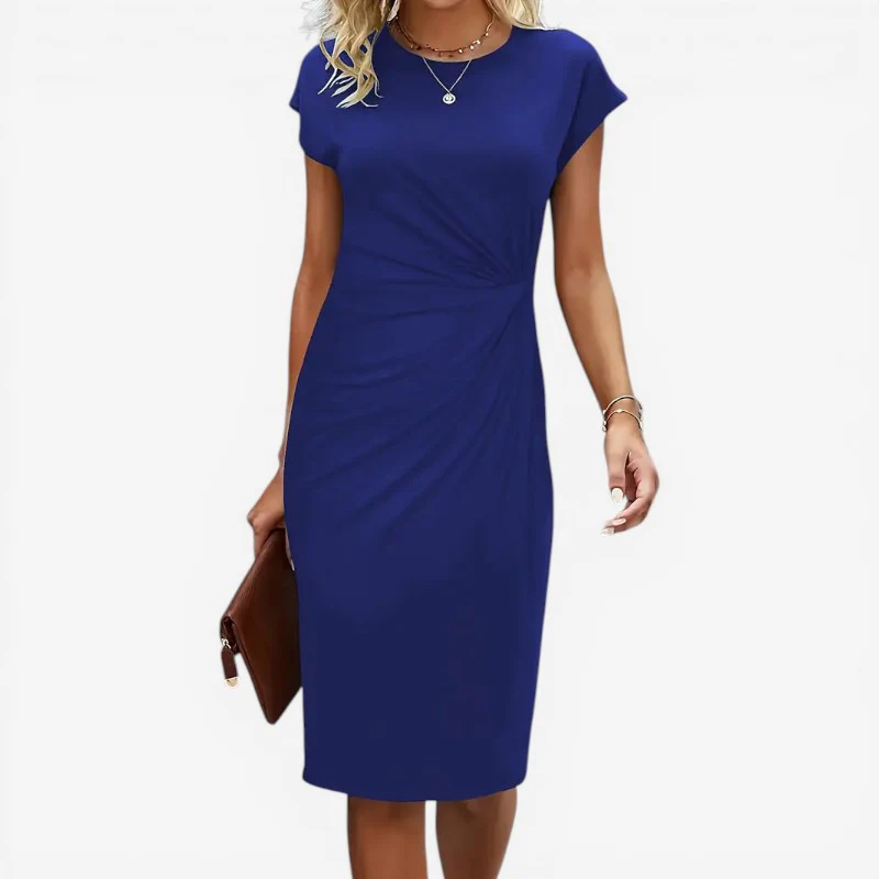 Robe midi femme à manches courtes - Image 7