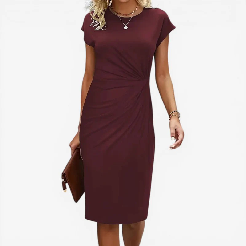Robe midi femme à manches courtes - Image 8