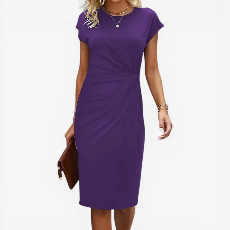 Robe midi femme à manches courtes - Image 9
