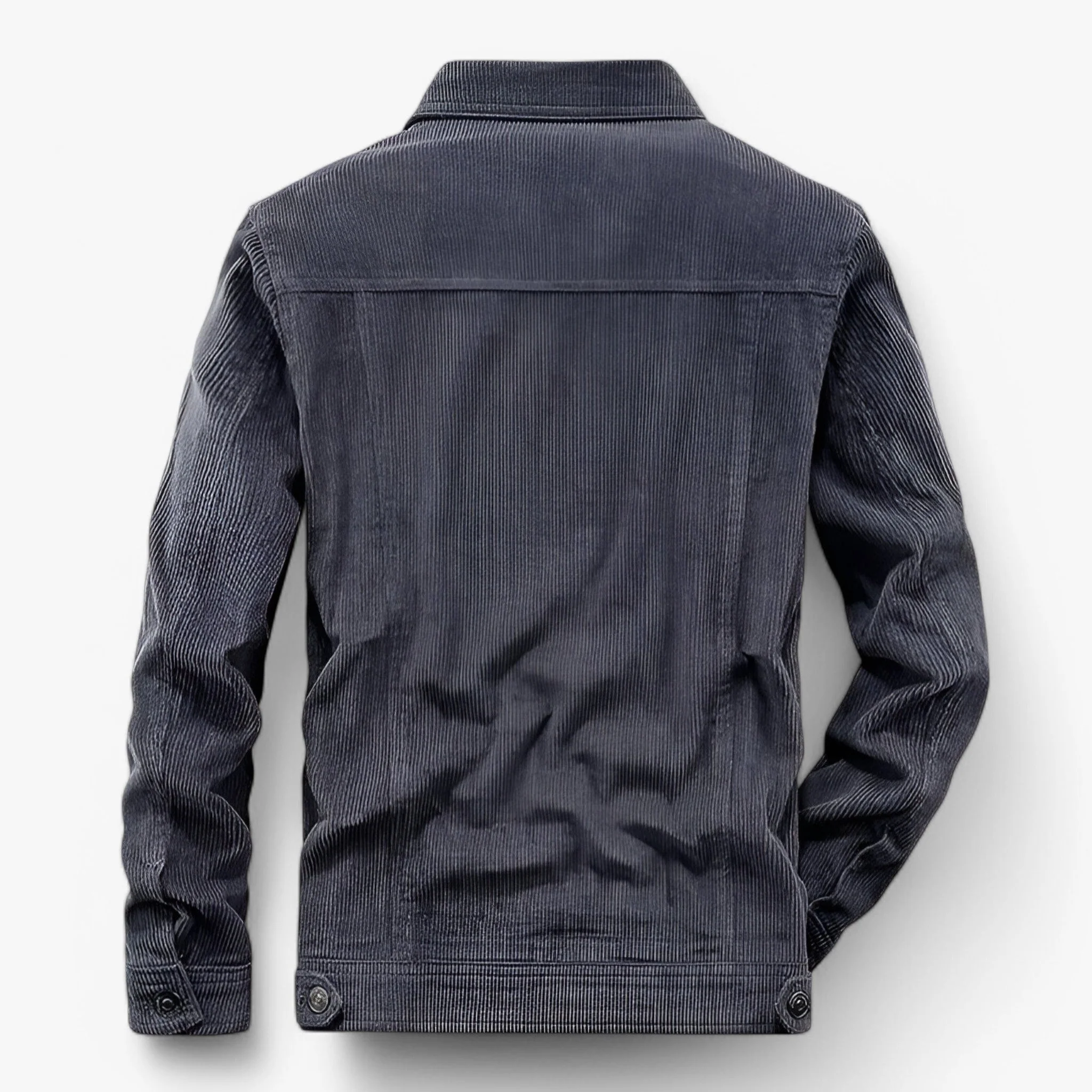 Veste intemporelle en velours côtelé à manches longues avec poches - Image 6