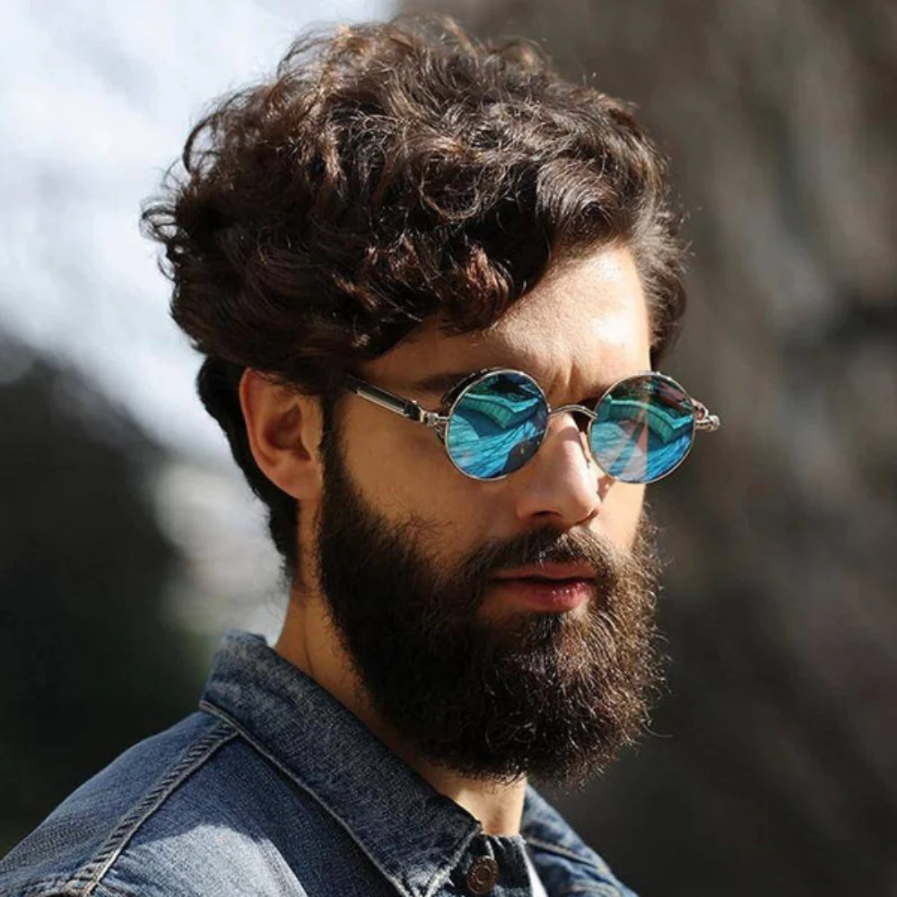 Lunettes de soleil homme rondes - Image 8