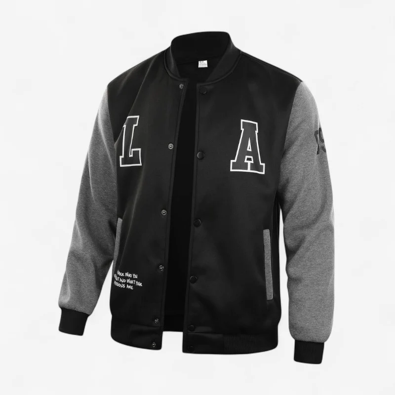Veste homme col montant boutonnée manches longues - Image 3