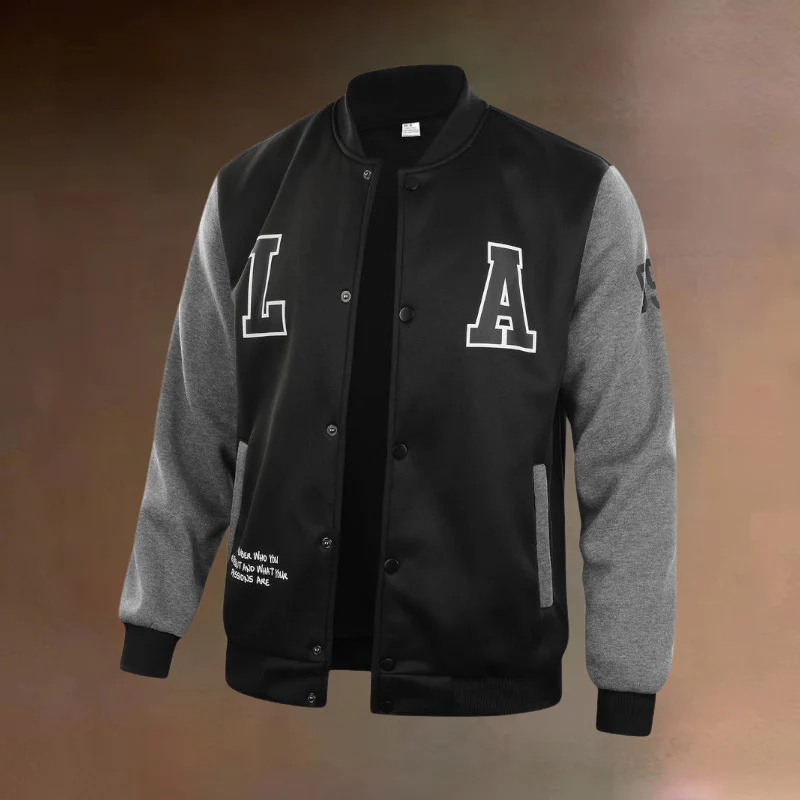 Veste homme col montant boutonnée manches longues - Image 5