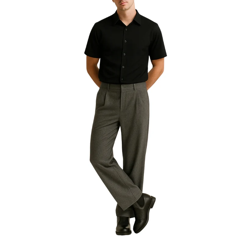 Chemise homme à manches courtes en nylon-élasthanne - Image 10