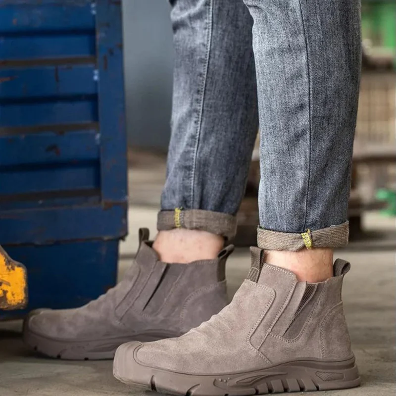 Chaussures montantes bout rond semelle antidérapante - Image 4
