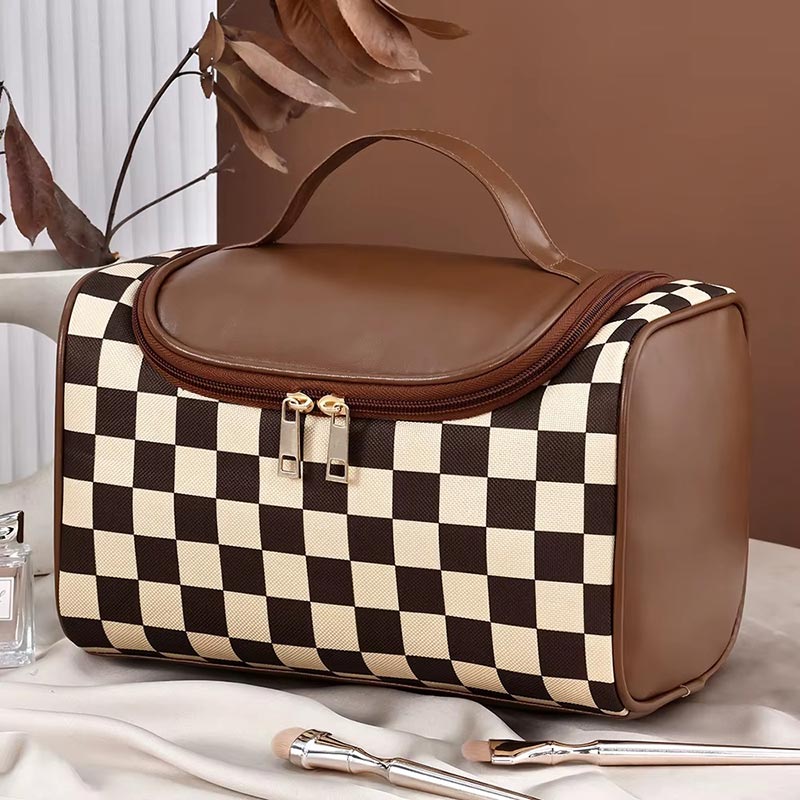 Pochette beauté damier grande capacité - Image 7