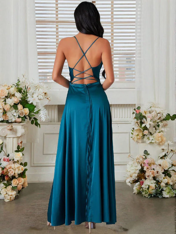 Robe longue Sabrina dos nu fines bretelles - Image 19