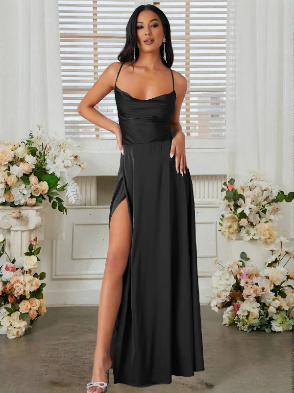 Robe longue Sabrina dos nu fines bretelles - Image 7