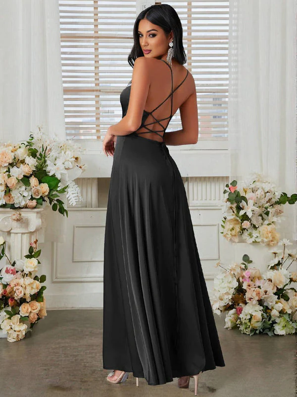 Robe longue Sabrina dos nu fines bretelles - Image 9