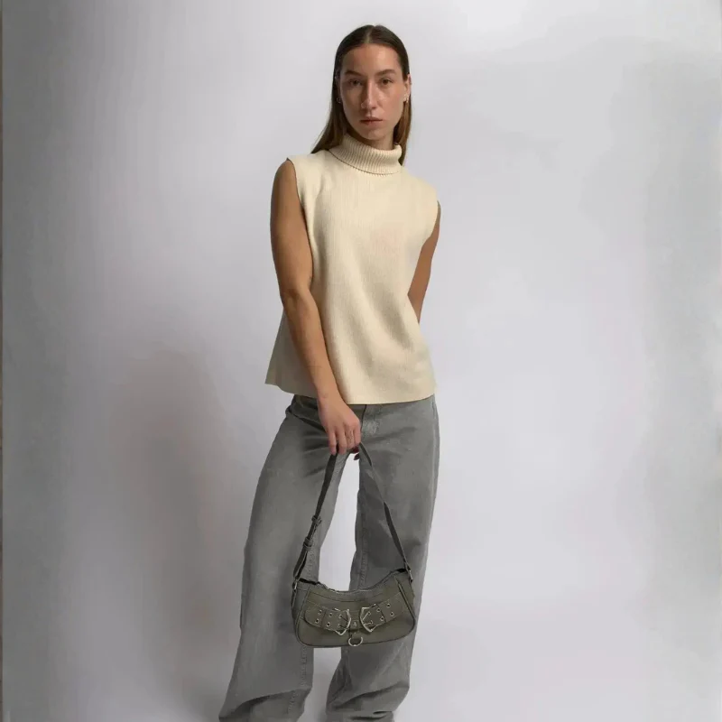 Sac à bandoulière femme avec boucle décorative - Image 5