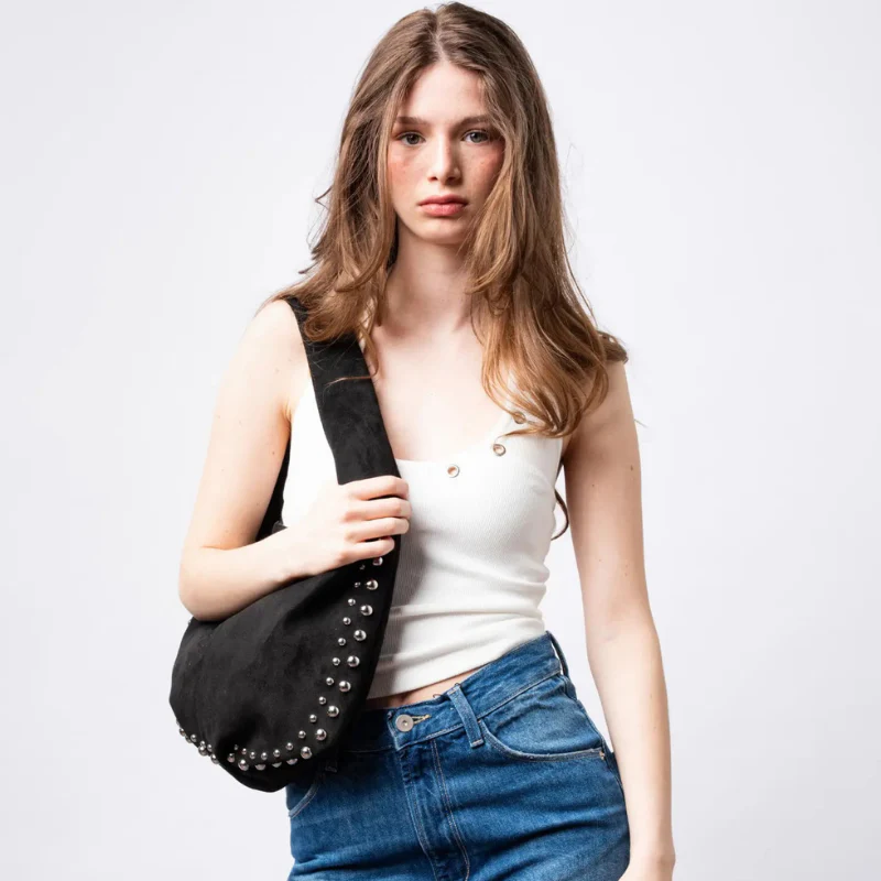Sac à bandoulière femme avec détails rivets - Image 11