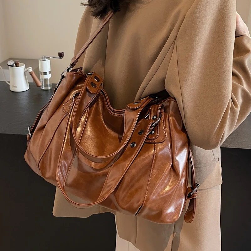 Sac à main femme multi-compartiments zippés + bandoulière réglable - Image 11
