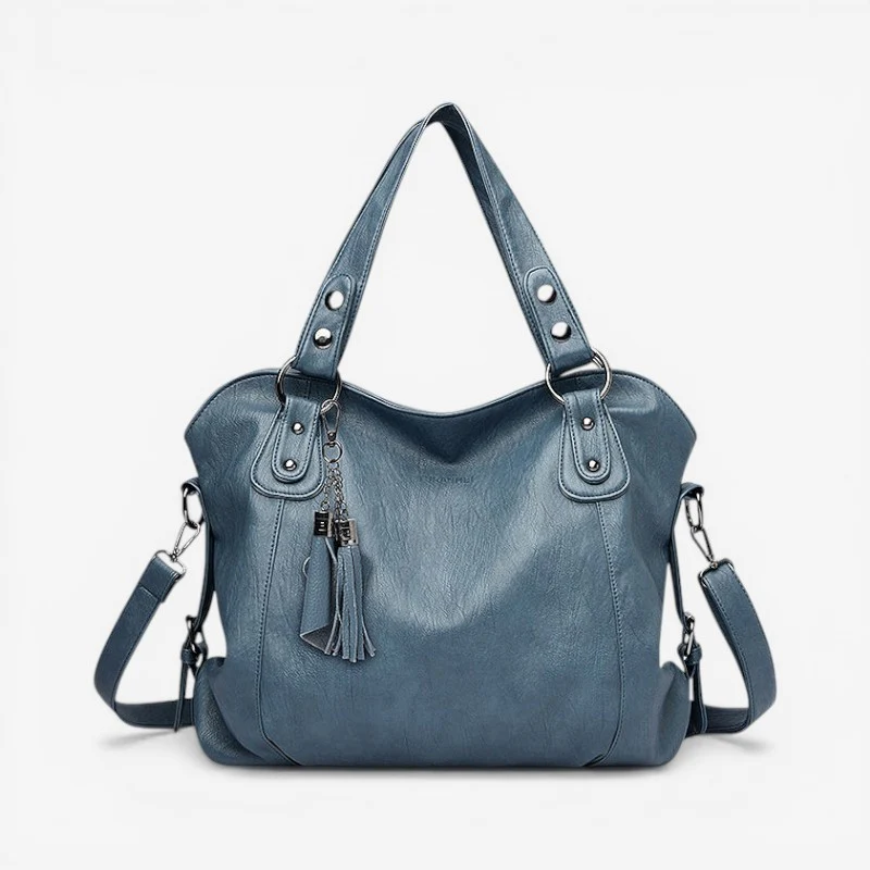 Sac à main femme multi-compartiments zippés + bandoulière réglable - Image 4