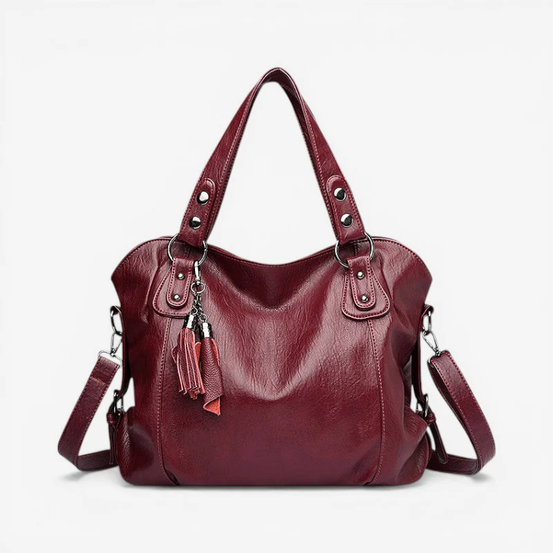 Sac à main femme multi-compartiments zippés + bandoulière réglable - Image 5