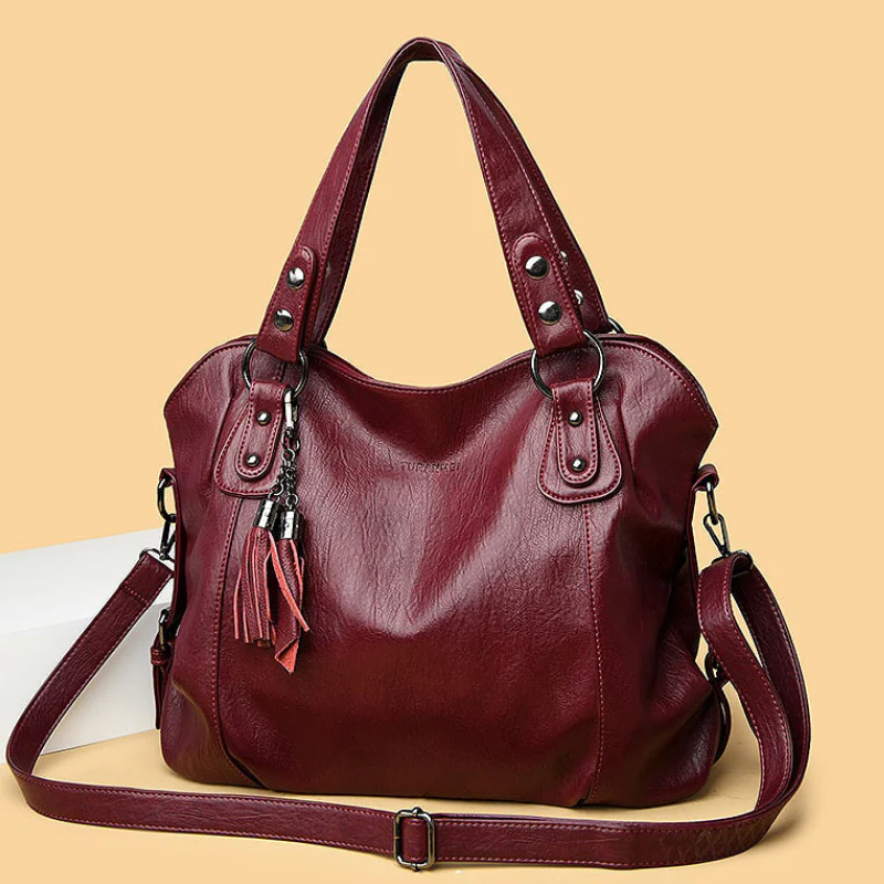 Sac à main femme multi-compartiments zippés + bandoulière réglable - Image 6