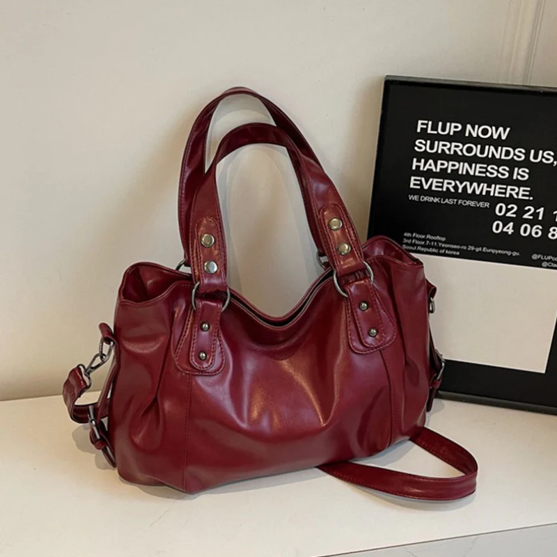 Sac à main femme multi-compartiments zippés + bandoulière réglable - Image 7