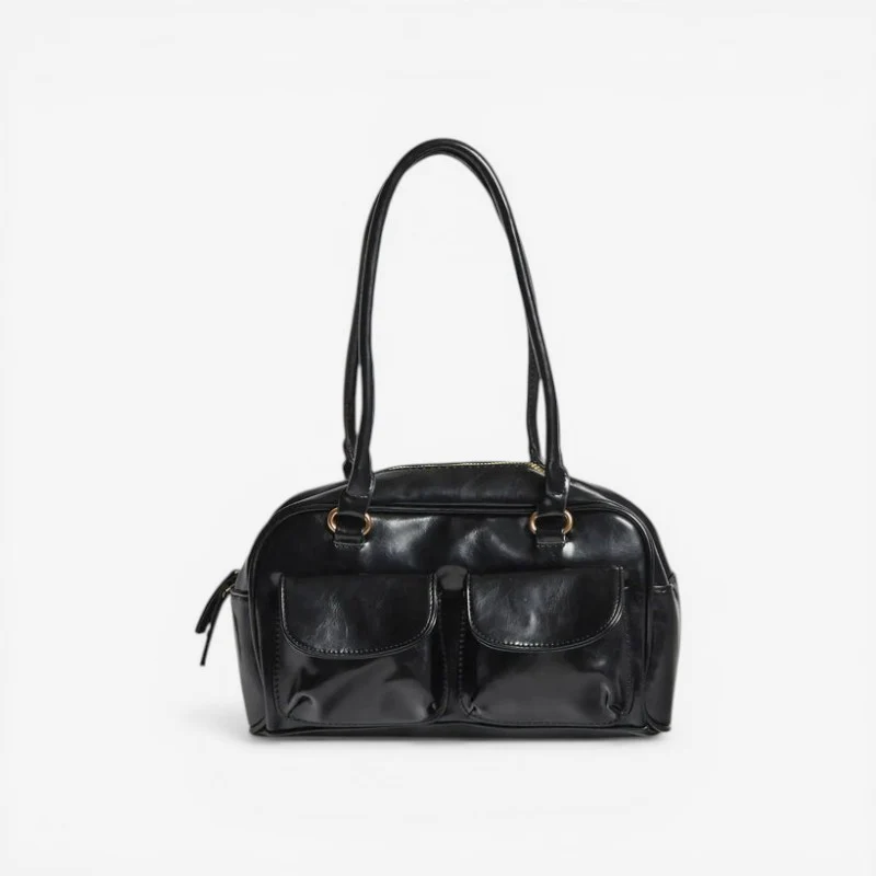Sac bandoulière à longue sangle avec poche latérale et fermeture éclair