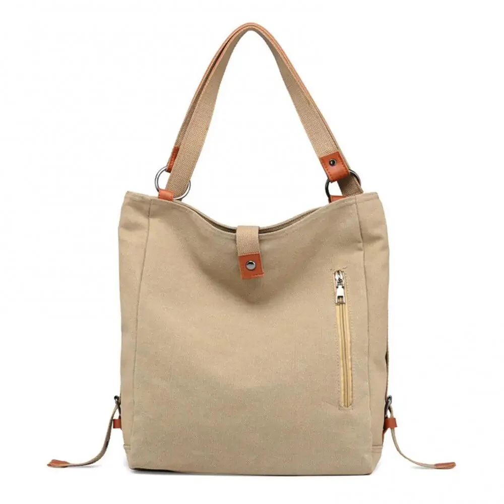 Sadie - Sac bandoulière convertible en sac à dos en toile - Image 7
