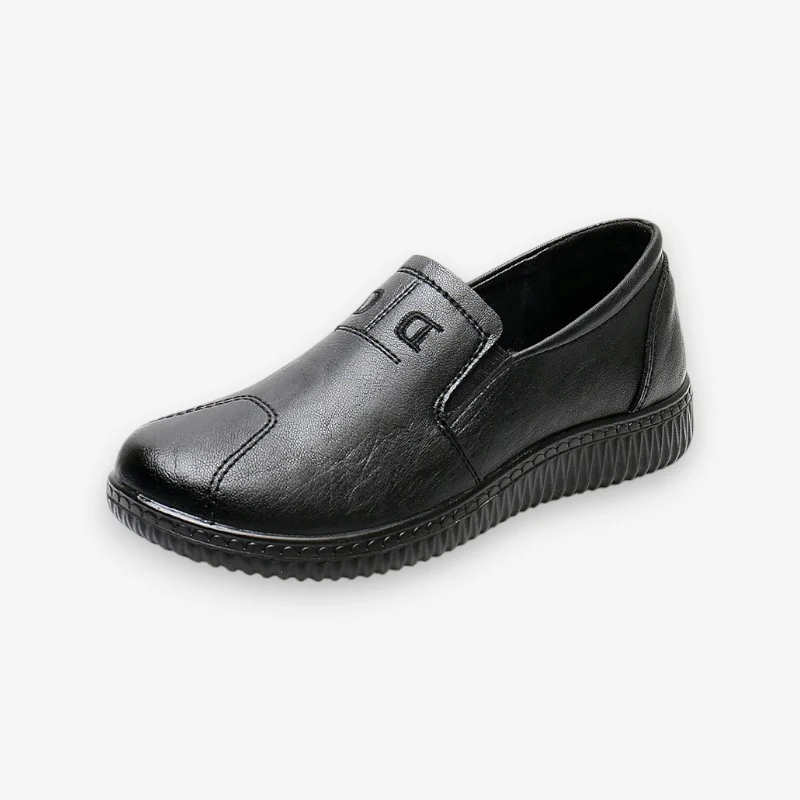 Chaussures slip-on bout rond semelle épaisse