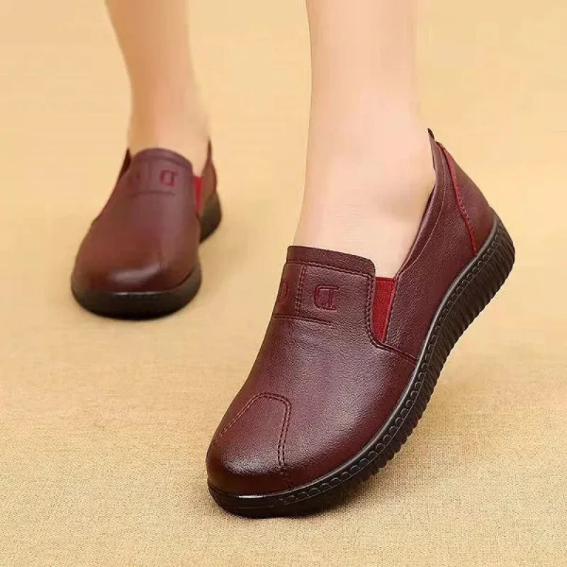 Chaussures slip-on bout rond semelle épaisse - Image 6
