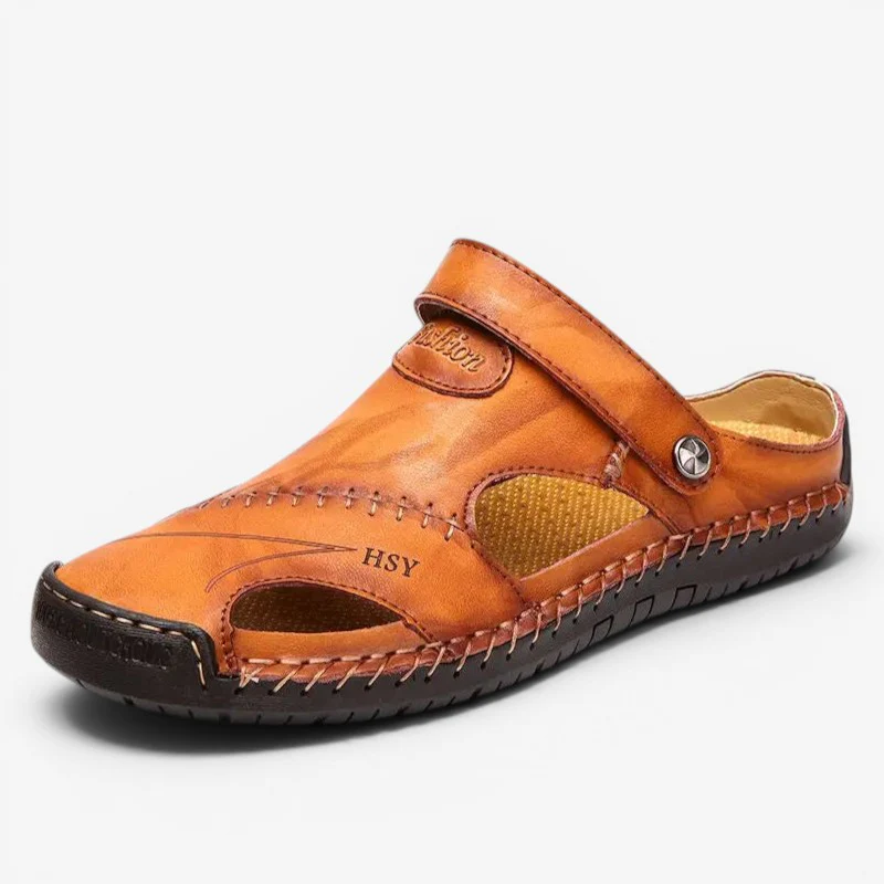 Sandales à bout rond pour homme avec bride pivotante - Image 2