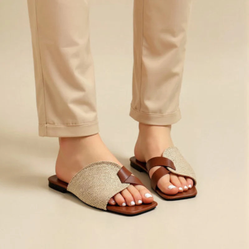 Sandales à enfiler pour femme à brides croisées - Image 7