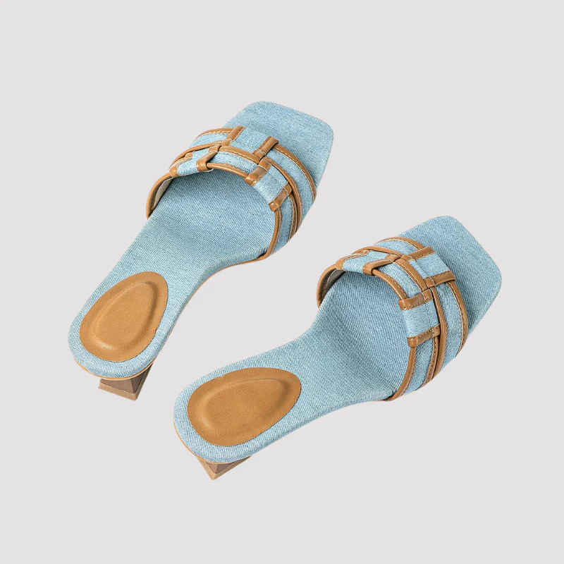 Sandales à enfiler pour femme à talon bloc - Image 4