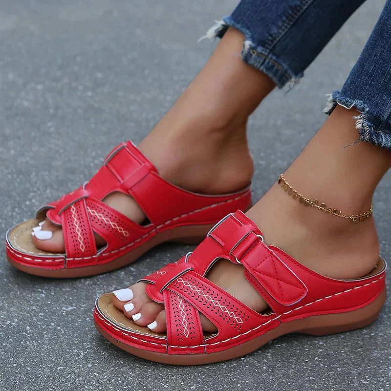 Sandales à enfiler pour femme avec bride à boucle réglable - Image 10