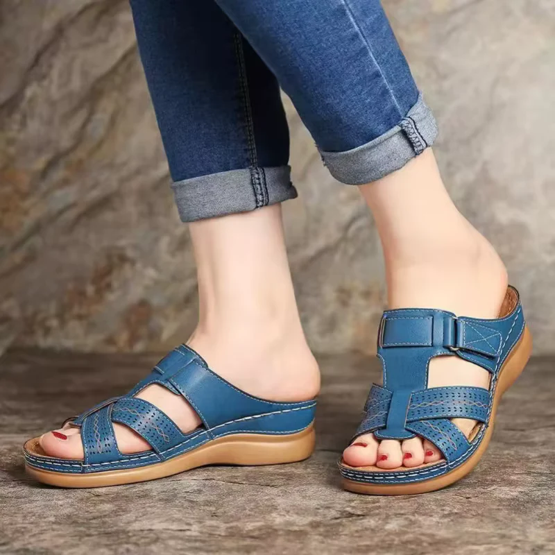 Sandales à enfiler pour femme avec bride à boucle réglable - Image 12