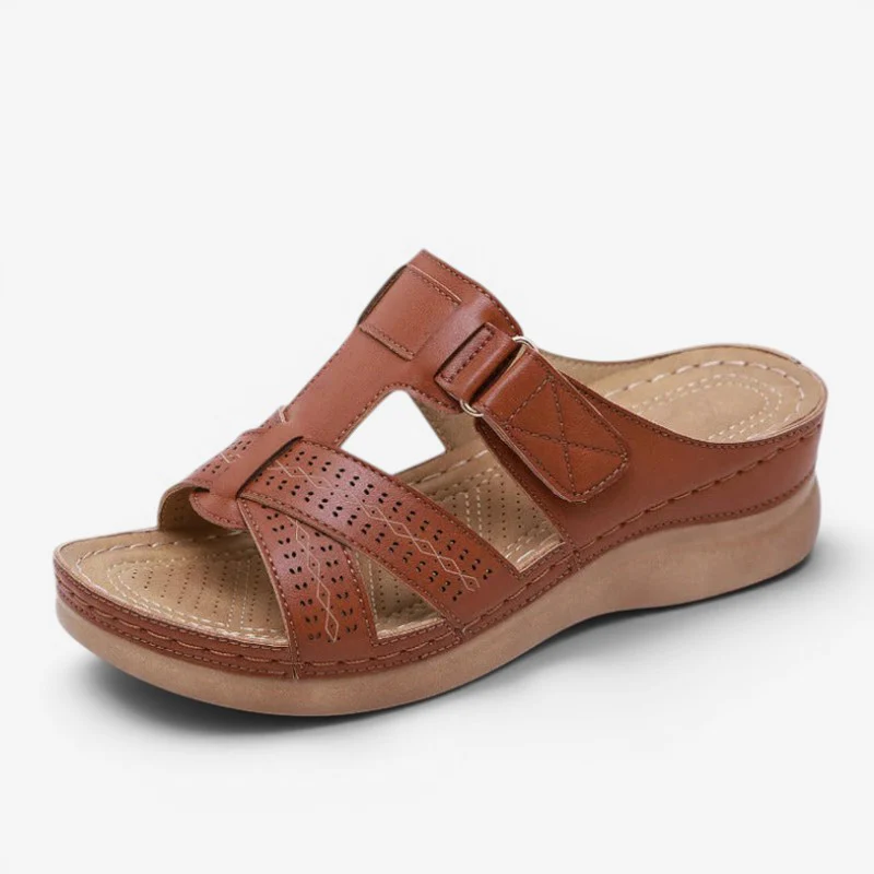 Sandales à enfiler pour femme avec bride à boucle réglable - Image 2