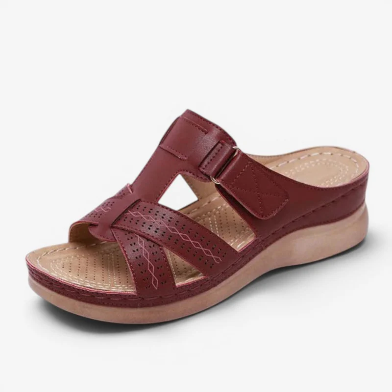 Sandales à enfiler pour femme avec bride à boucle réglable - Image 4