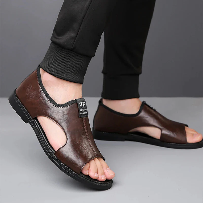 Sandales à enfiler pour homme avec bout ouvert - Image 6