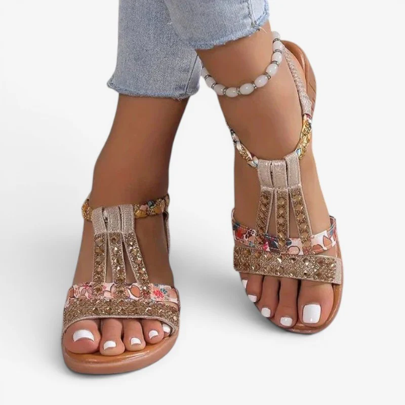 Sandales compensées pour femme avec bride à la cheville - Image 2