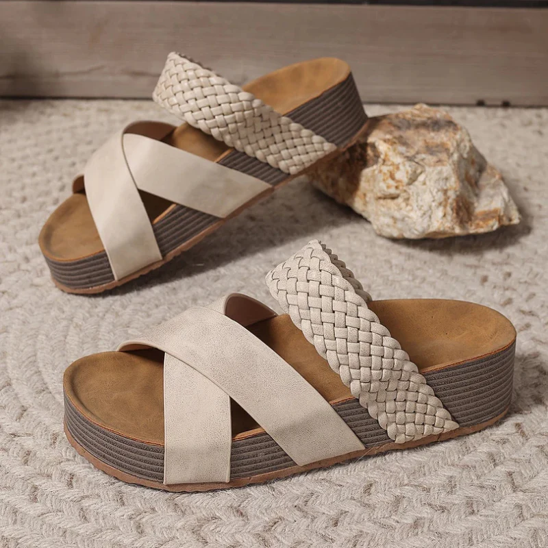 Sandales femme à brides croisées épaisses - Image 10