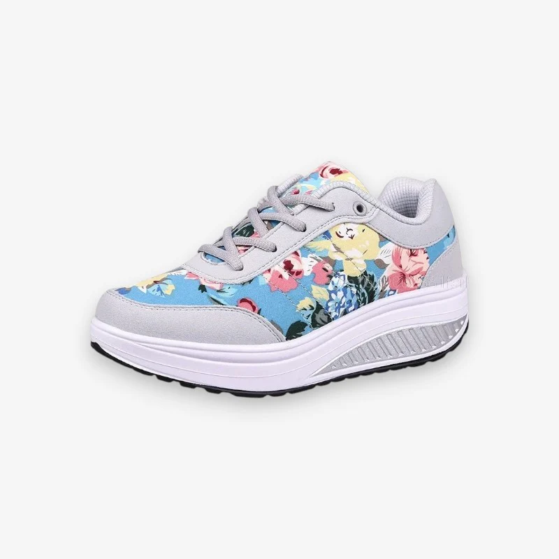 Baskets femme imprimé floral semelle coussinée - Image 3