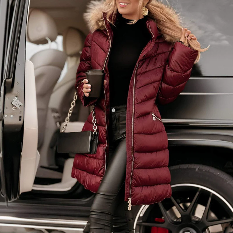 Sandra – Manteau zippé à manches longues avec poches - Image 4