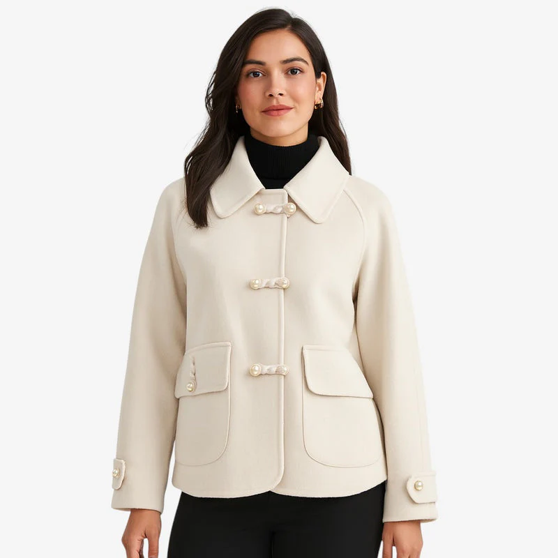 Manteau femme laine double boutonnage - Image 4