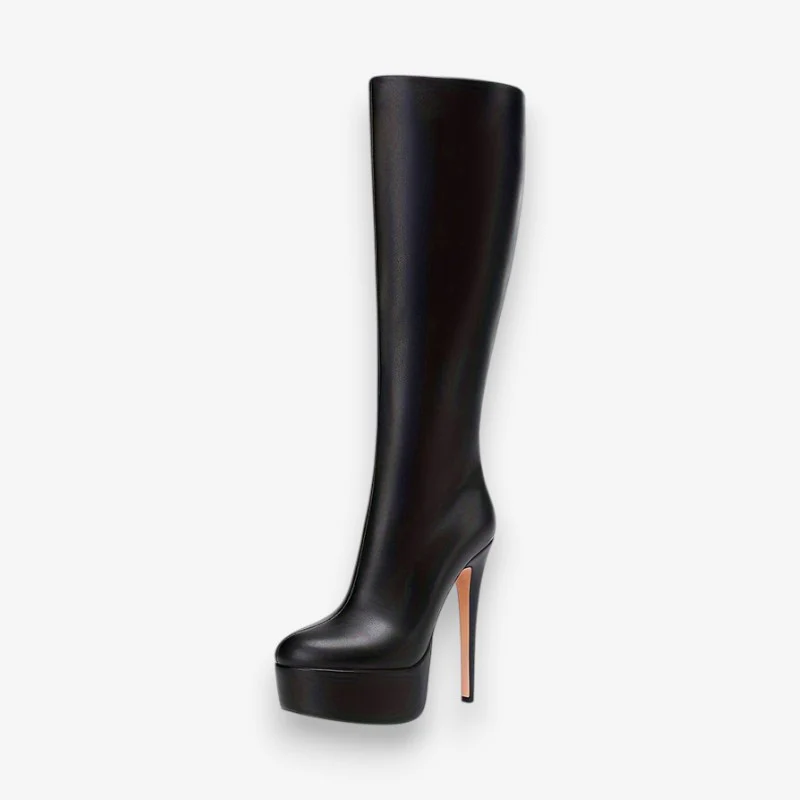 Bottes mi-mollet bout pointu