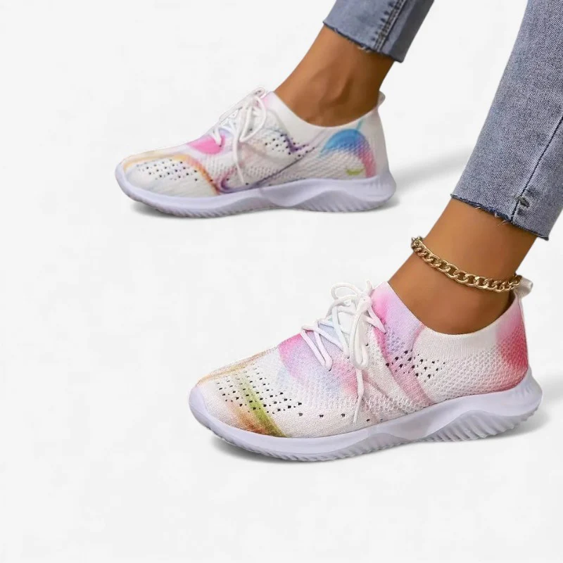 Chaussures femme bout rond lacets semelle antidérapante - Image 2