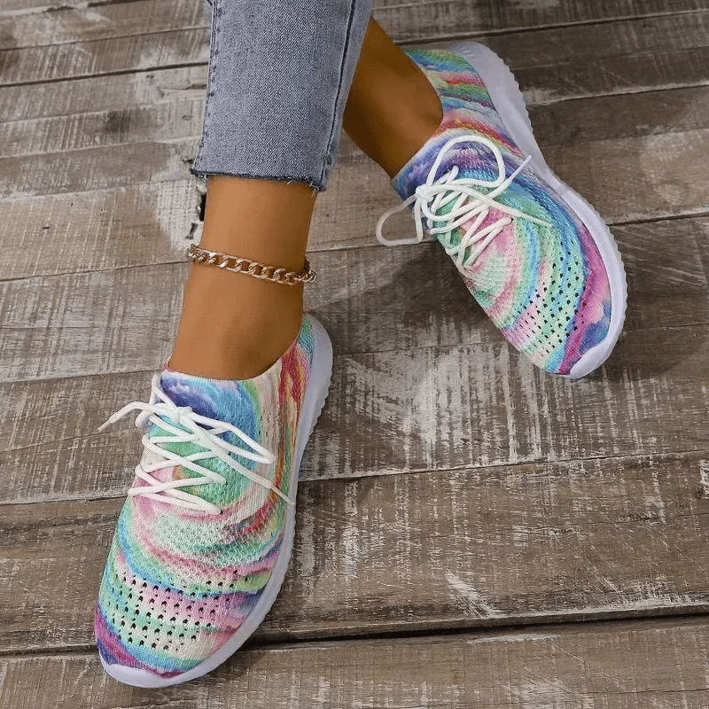 Chaussures femme bout rond lacets semelle antidérapante - Image 3