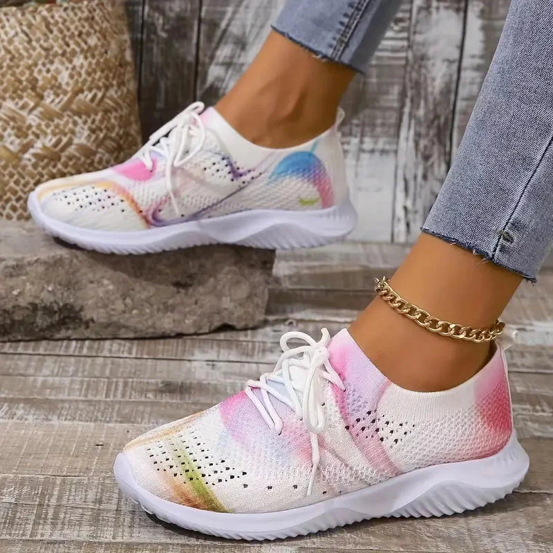 Chaussures femme bout rond lacets semelle antidérapante - Image 4