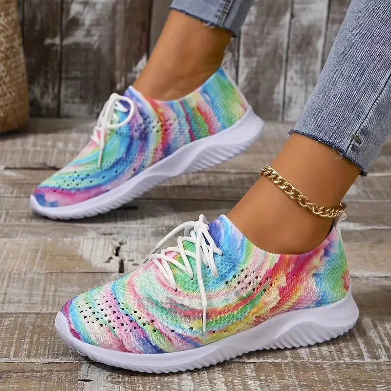 Chaussures femme bout rond lacets semelle antidérapante - Image 5