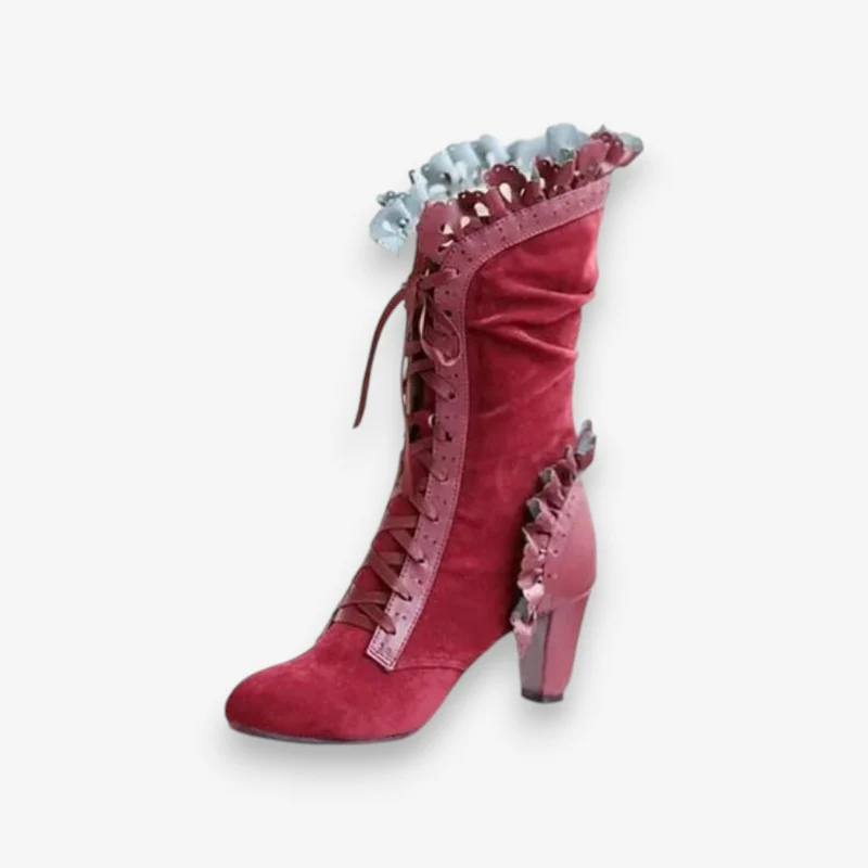Bottines femme à talon haut avec lacets - Image 3